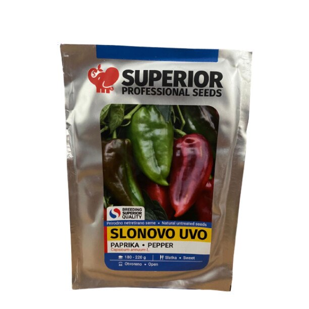 Seminte ardei capia ureche de elefant, Superior - plic 25 gr