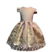 rochita eleganta donatela pentru fetite pentru ocazii speciale organza roz pudraauriu 122-128 cm 7 - 8 ani imagen 22_0_
0