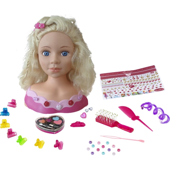 Bust papusa Emma pentru machiat si coafat