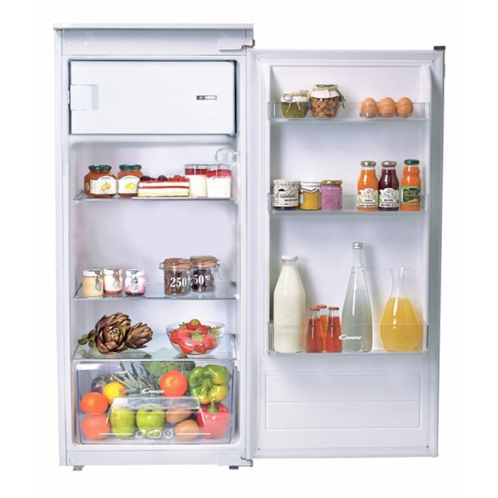 Хладилник за вграждане с 1 врата Candy CIO 225 NE, 179 л, Клас F, H 122 см, Бял