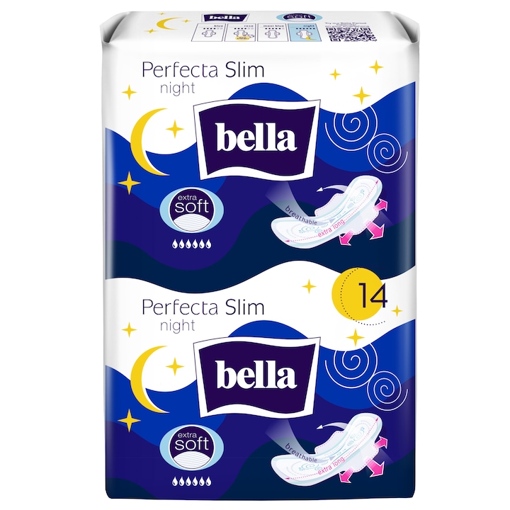 Absorbante Bella Bella Perfecta Ultra Night extra soft, 14 buc