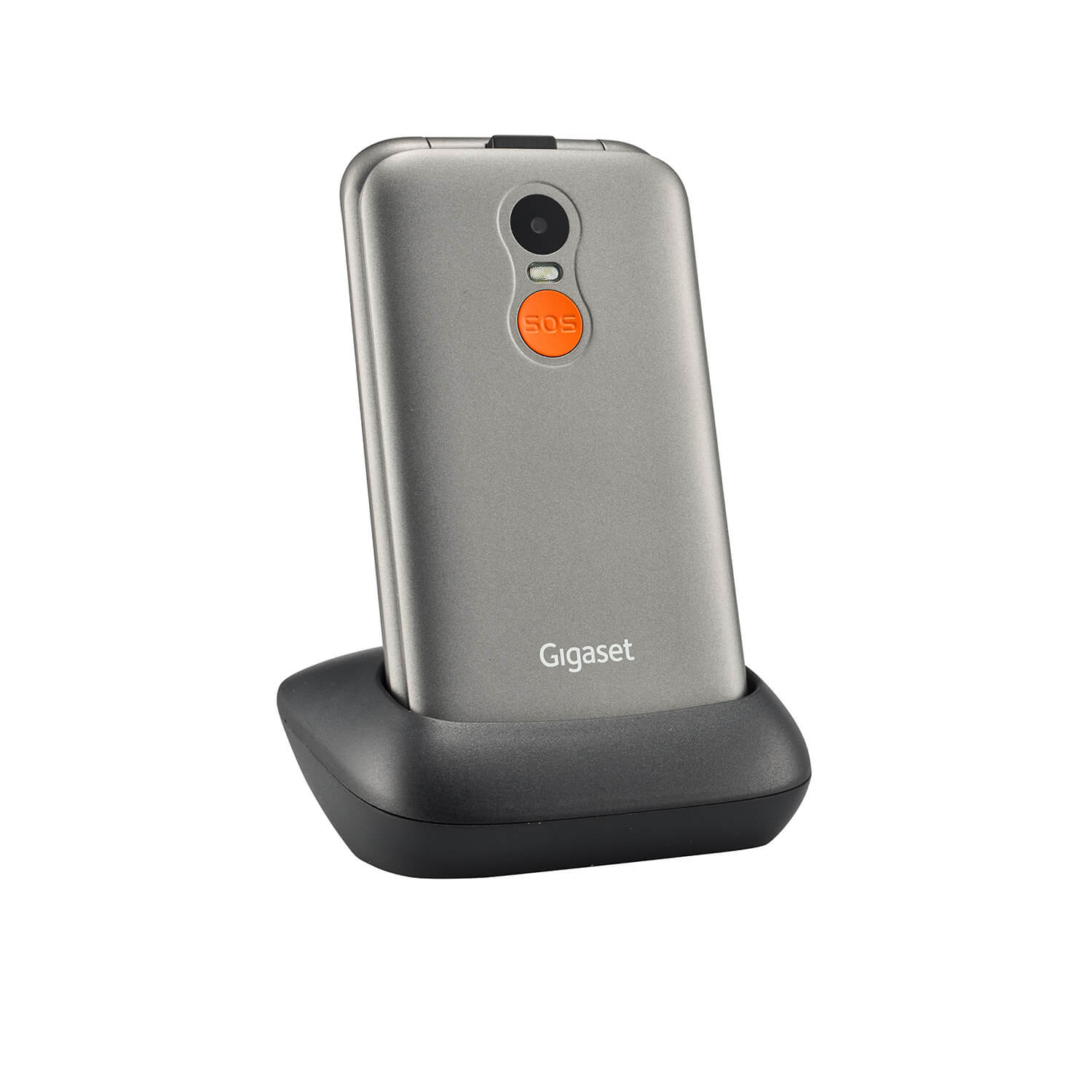 Telefon mobil, Gigaset, GL590 independent de card, SIM dual, Argintiu titan
