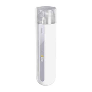 Aspirator auto Baseus Capsule Mini A2, Alb, Wireless, Putere 70 W, Timp de lucru 20 min, Incarcare Type-C Aspirator auto Baseus Capsule Mini A2, Alb, Wireless, Putere 70 W, Timp de lucru 20 min, Incarcare Type-C