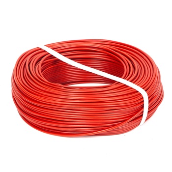 Conductor cupru flexibil, rosu, RCH07V-K1X1.5MM-R, H07V-K, myf 1.5mm, rola 100m Conductor cupru flexibil, rosu, RCH07V-K1X1.5MM-R, H07V-K, myf 1.5mm, rola 100m
