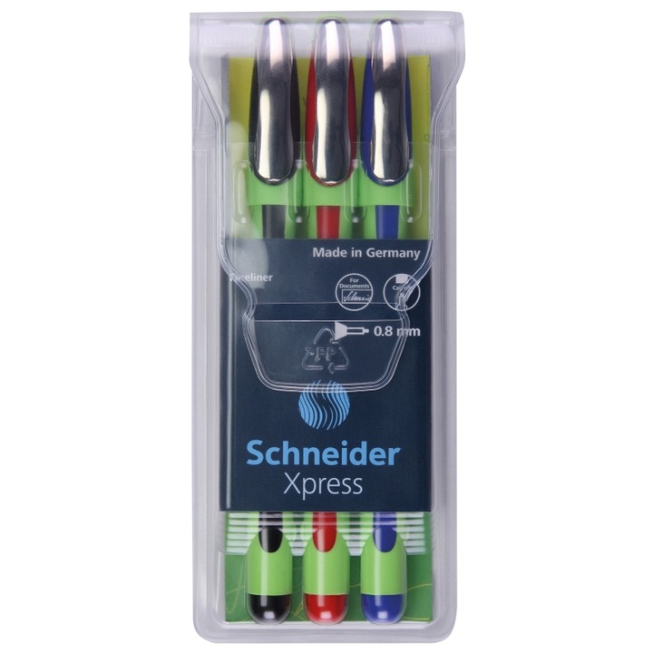 Liner 0.8mm Schneider Xpress Basic 190093, 3 buc/set