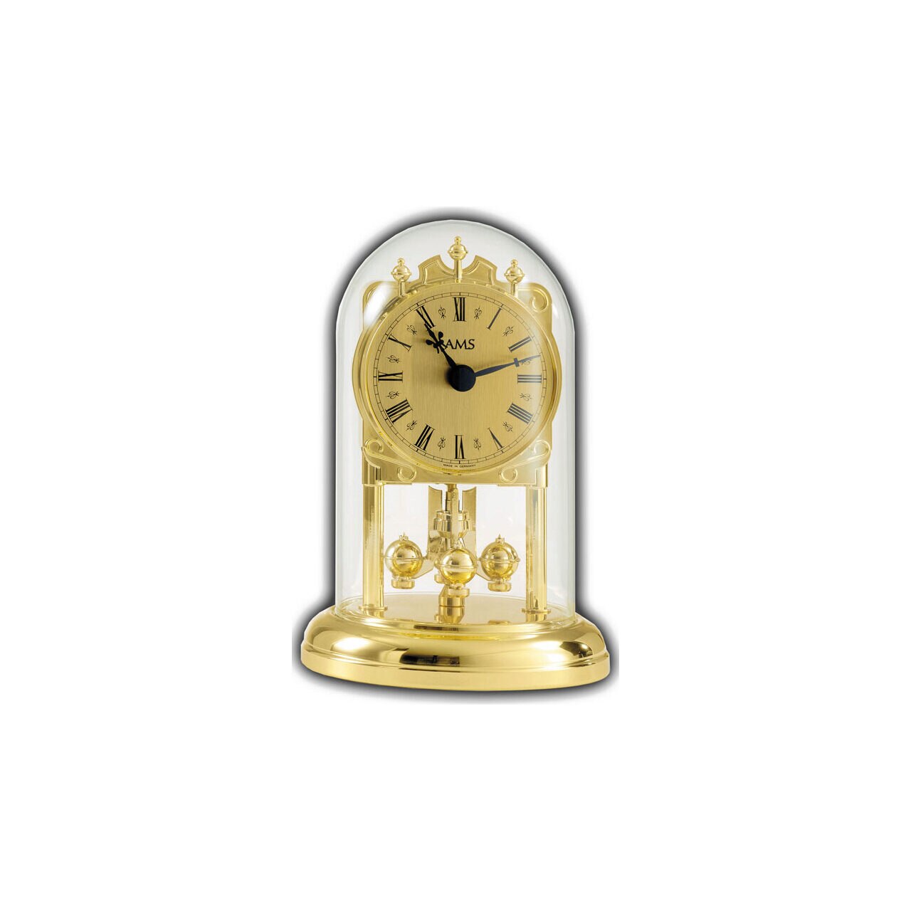 Ceas de masa AMS 1103, Quartz, Auriu, Analogic, Vintage