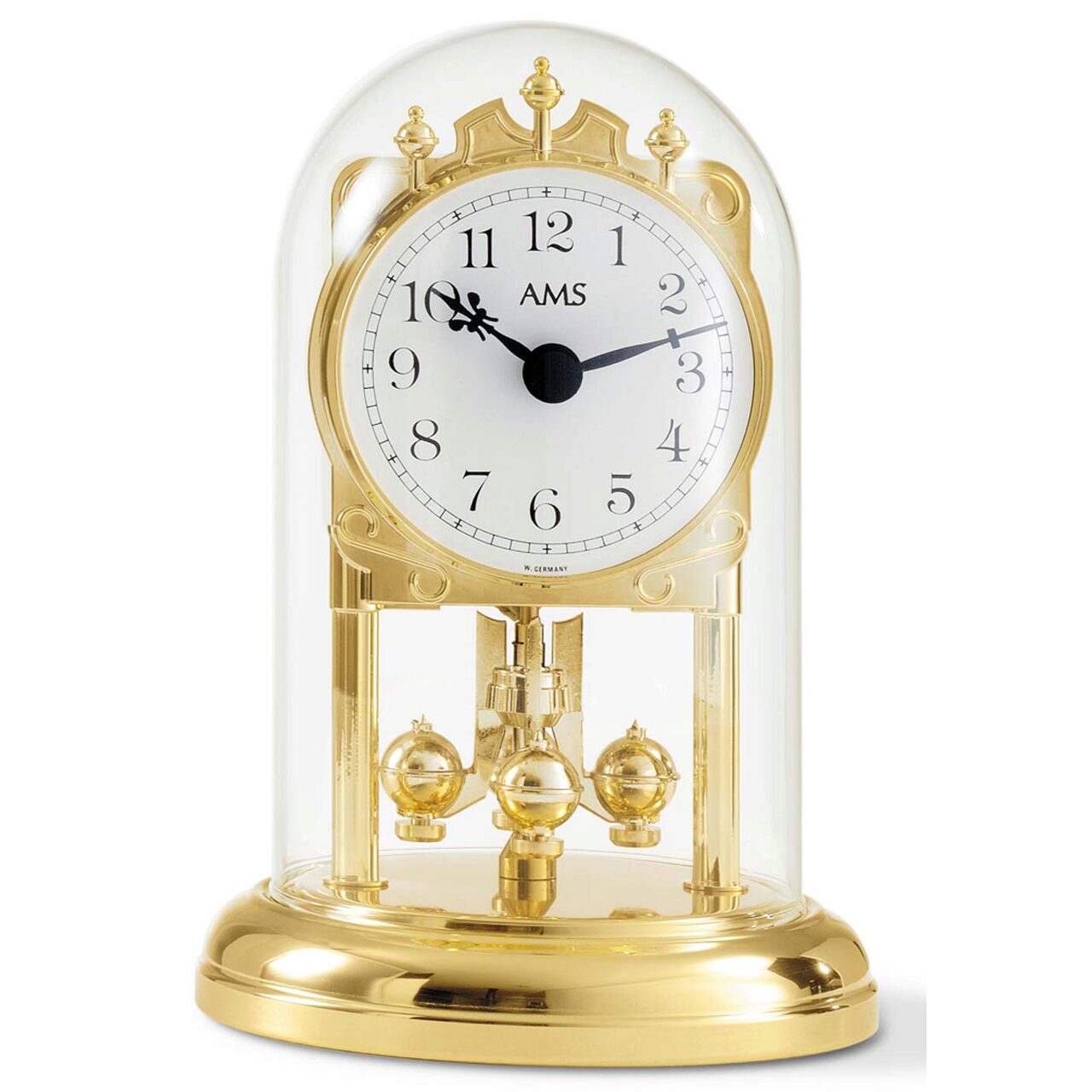 Ceas de masa AMS 1101, Quartz, Auriu, Analogic, Vintage