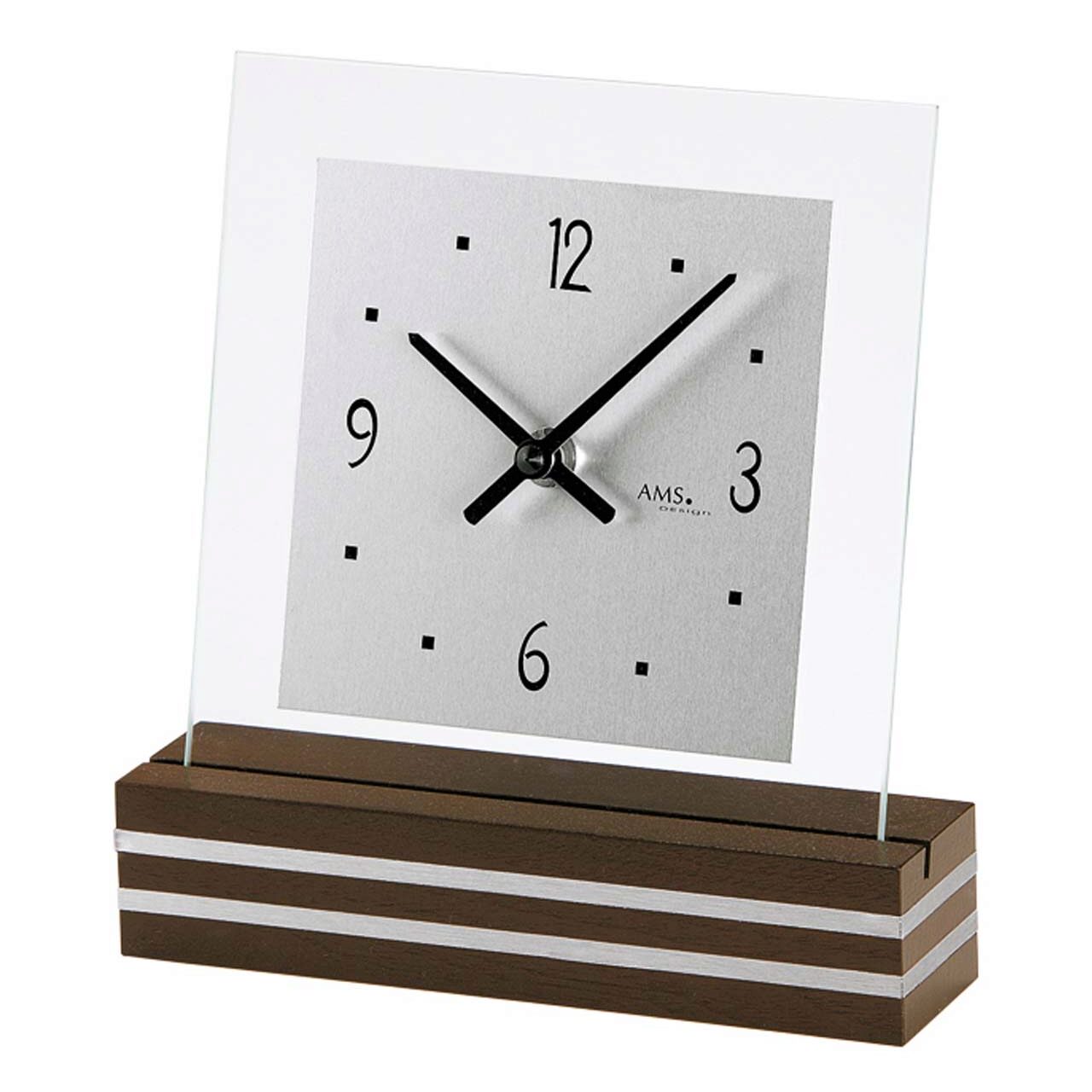 Ceas de masa AMS 1106, Quartz, Transparent, Analogic, Clasic