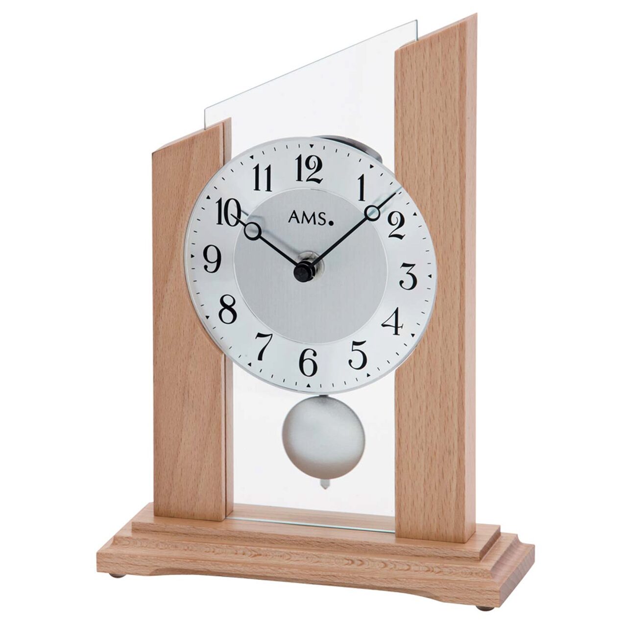 Ceas de masa AMS 1171, Quartz, Maro, Analogic, Modern