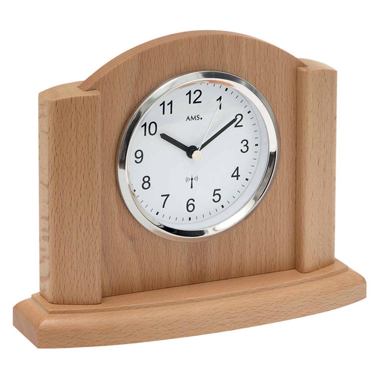 Ceas de masa AMS 5122/18, Quartz, Alb, Analogic, Rustic