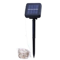 instalatie pom craciun cu fir de cupru 10 m 200becuri led multicolorcu panou solar imagen 11_0_
0