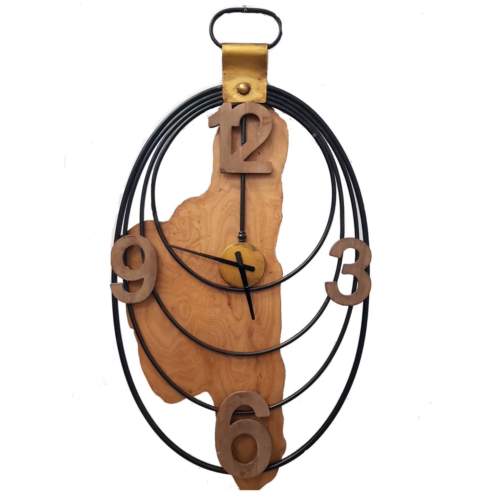 Ceas World dimensiuni 60×110 cm material metal si lemn masiv de fag