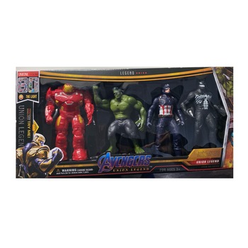 Set 4 Figurine SuperEroi Avengers - IronMan, Hulk, Captain America, Venom Set 4 Figurine SuperEroi Avengers - IronMan, Hulk, Captain America, Venom