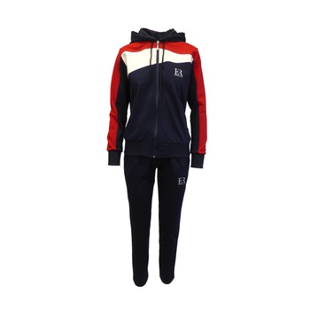 Trening dama, UNIVERS FASHION, jacheta cu 2 buzunare cu fermoar, culoare rosu, gri si albastru, pantaloni albastru cu 2 buzunare Trening dama, UNIVERS FASHION, jacheta cu 2 buzunare cu fermoar, culoare rosu, gri si albastru, pantaloni albastru cu 2 buzunare