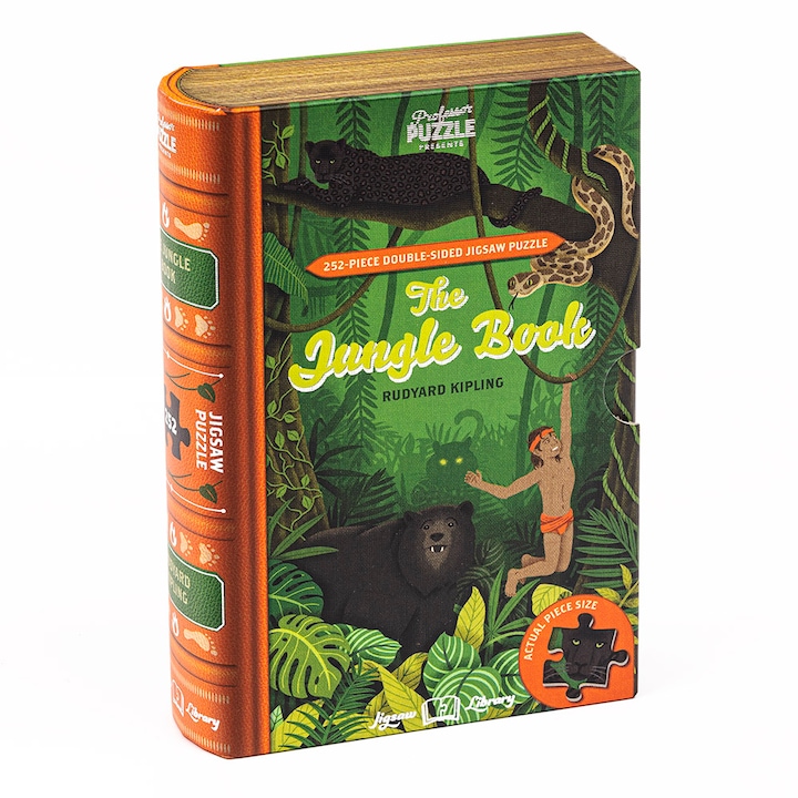 Пъзел - Библиотека с мозайки, Книга за джунглата, 252 части