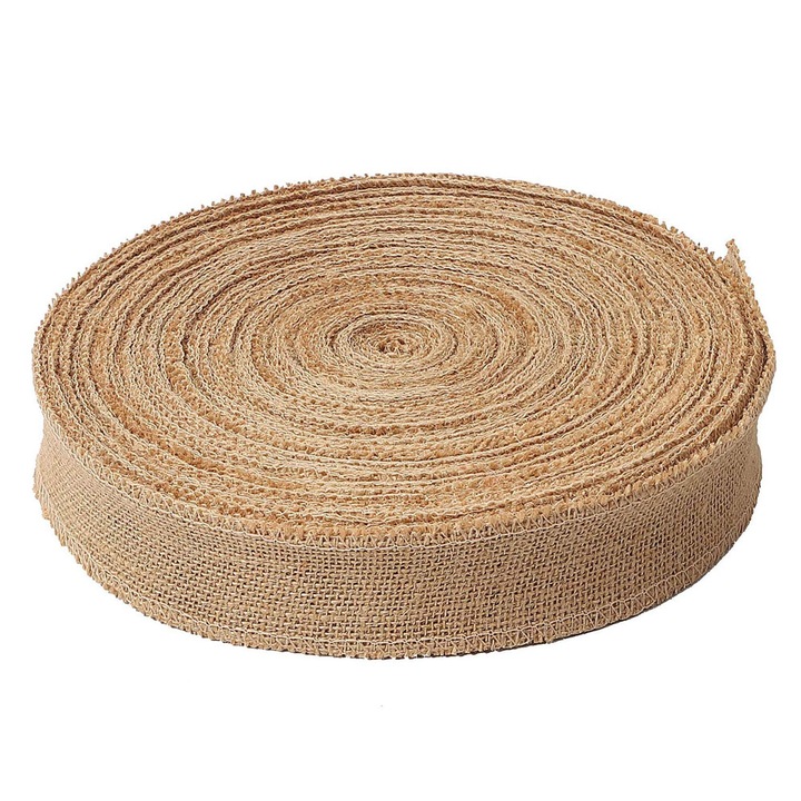 Panglica iuta, Createur, maro, latime 5cm, lungime 50m