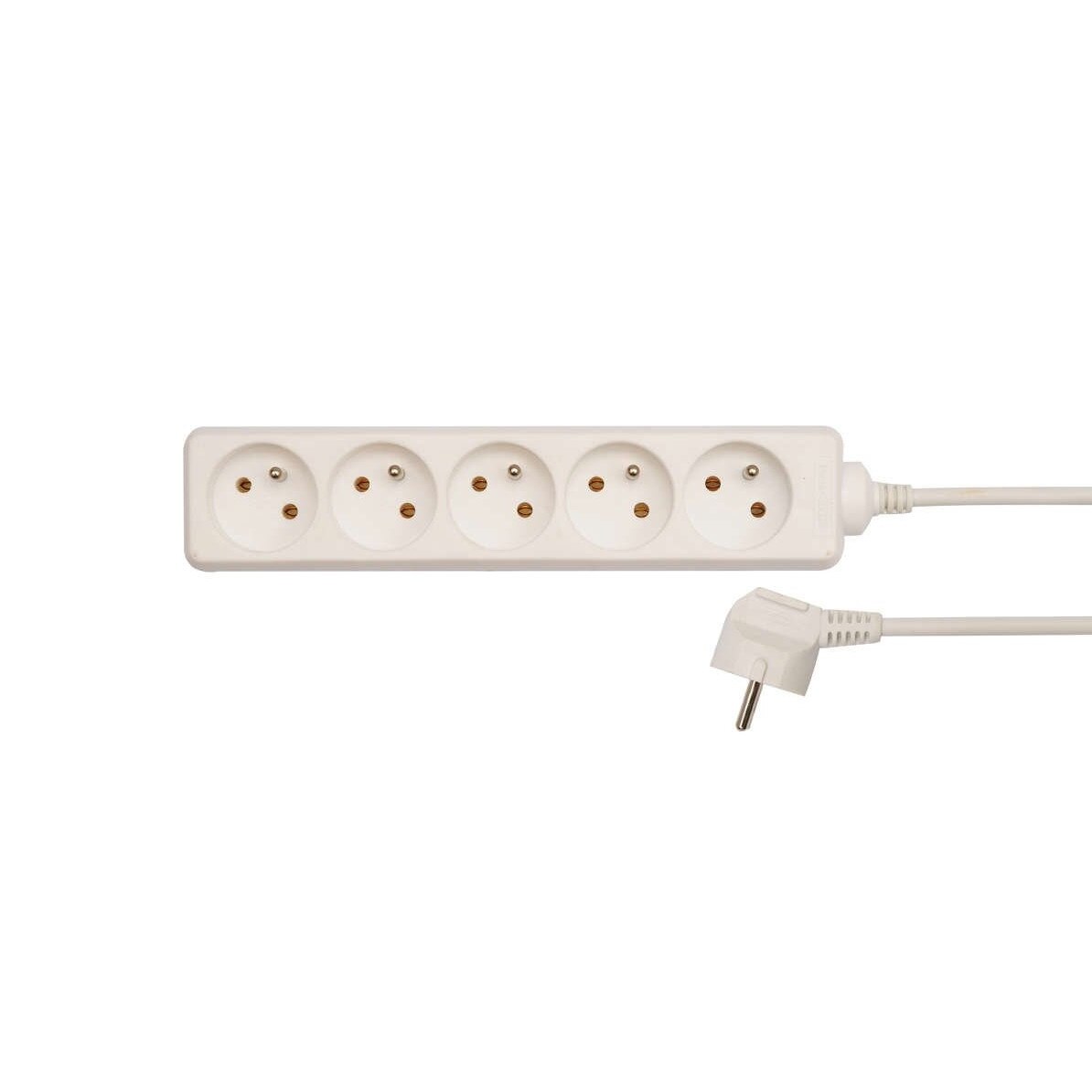 Prelungitor cu cablu, 3m, alb, 5 prize Vorel 72506
