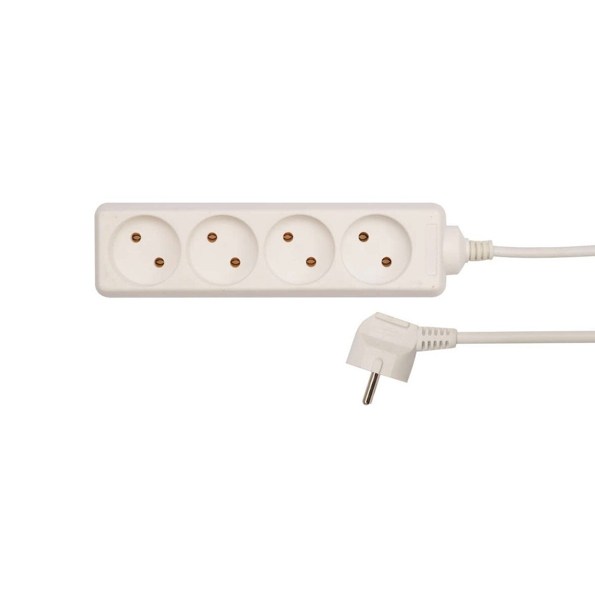 Prelungitor cu cablu, 1.5m, alb, 4 prize Vorel 72486