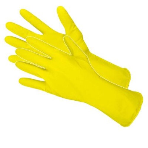 Manusi menaj din Latex, Marimea L, Culoare Galbena