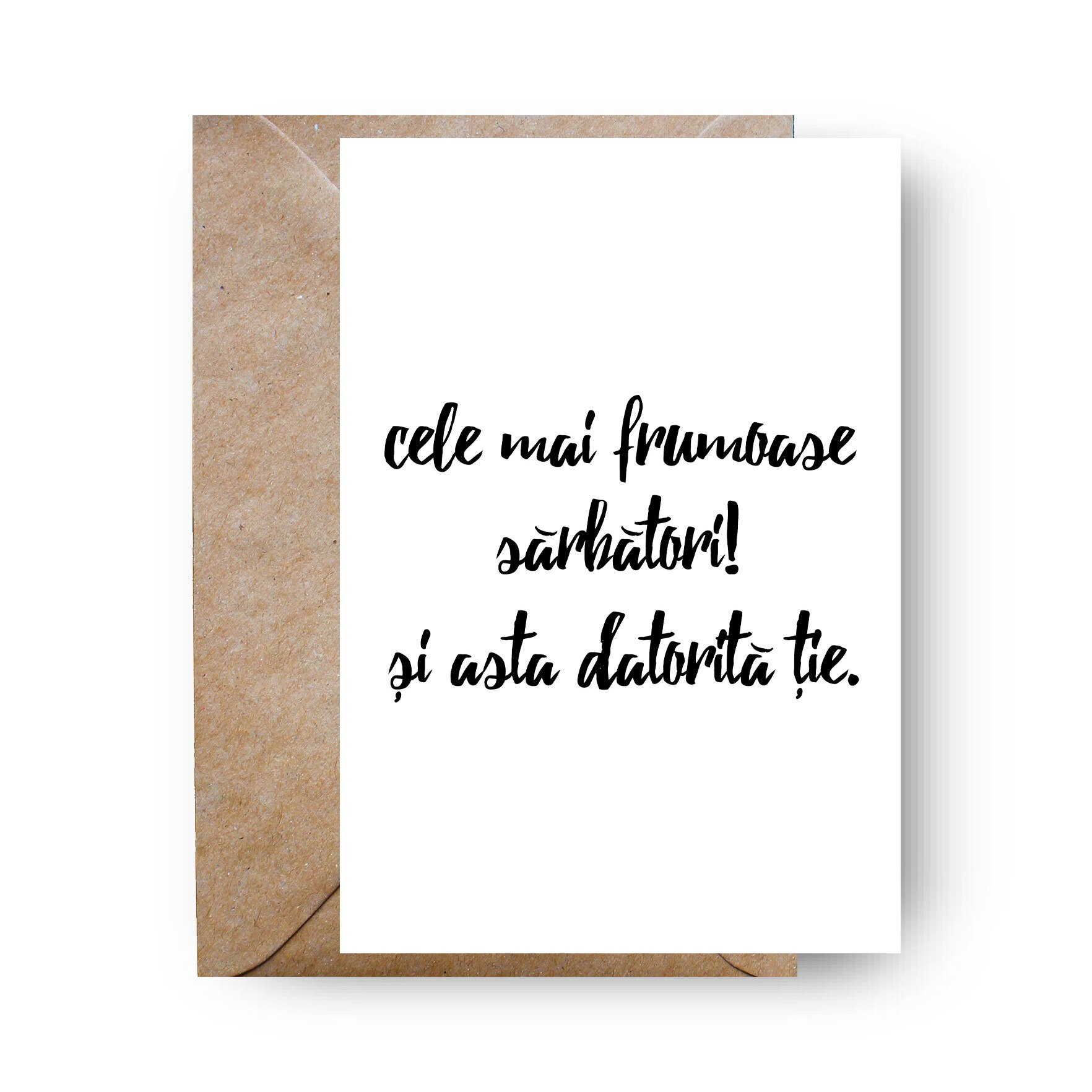 Felicitare de Craciun, Genette's ideas, Sarbatori Frumoase 162x114mm