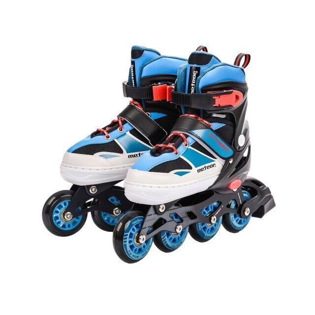 Role reglabile 2 in 1, Meteor, Inline, Albastru, S (30-33)