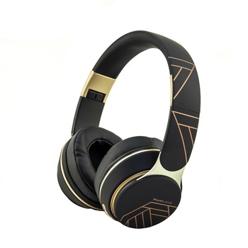Casti Audio Over ear PowerLocus Edge, Bluetooth, Negru/Auriu Casti Audio Over ear PowerLocus Edge, Bluetooth, Negru/Auriu