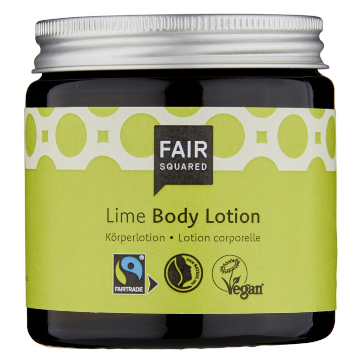 Lotiune de corp naturala, Fair Squared, lime, 100 ml