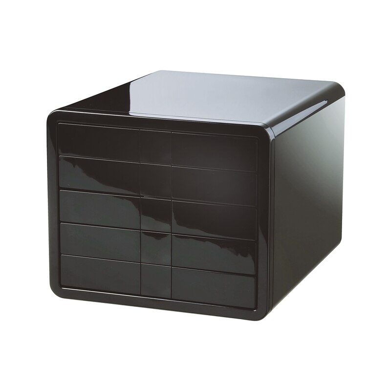 Cutie documente i-Line 17, HAN, 5 sertare, Negru