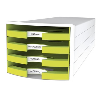 Cutie documente Impuls Trend, HAN, 4 Sertare, Verde deschis Cutie documente Impuls Trend, HAN, 4 Sertare, Verde deschis