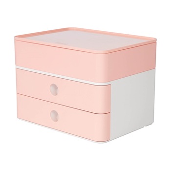 Cutie modulara Allison, HAN, Suport documente, Cu 2 sertare si organizator, 260 x 195 x 190 mm, Roz Cutie modulara Allison, HAN, Suport documente, Cu 2 sertare si organizator, 260 x 195 x 190 mm, Roz