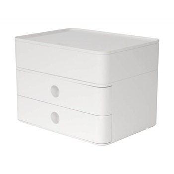 Cutie modulara Allison, HAN, Suport documente, Cu 2 sertare si organizator, 260 x 195 x 190 mm, Alb Cutie modulara Allison, HAN, Suport documente, Cu 2 sertare si organizator, 260 x 195 x 190 mm, Alb