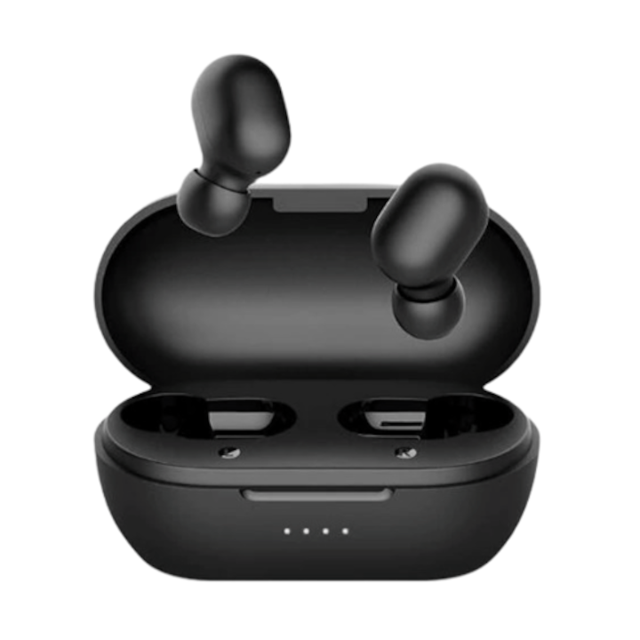 Haylou GT1 PRO Bluetooth sztereó fülhallgató, v5.0, TWS, extra mini + töltőtok, Fekete