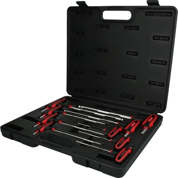 Set chei hexagonale cu bila cu maner T, KS TOOLS, 9 piese Set chei hexagonale cu bila cu maner T, KS TOOLS, 9 piese