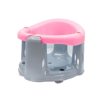 Scaun de baie Babyjem, Cu inchizator frontal, +6 luni, 26x33x32 cm, Roz/Gri Scaun de baie Babyjem, Cu inchizator frontal, +6 luni, 26x33x32 cm, Roz/Gri