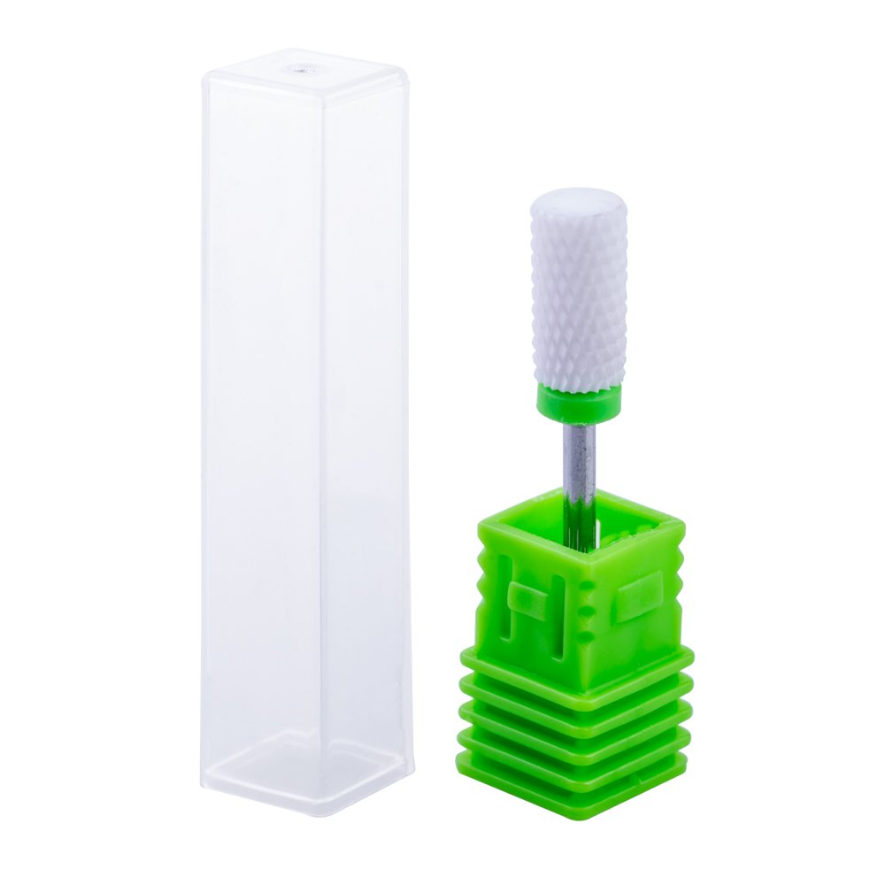Capat freza din ceramica, Lila Rossa, cilindric, varf drept, duritate medie c, green