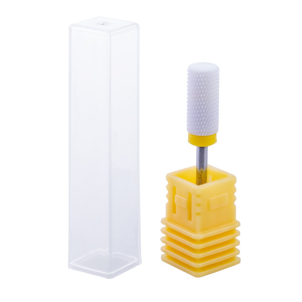 Capat freza din ceramica, Lila Rossa, cilindric, varf drept, extra fin xf, yellow