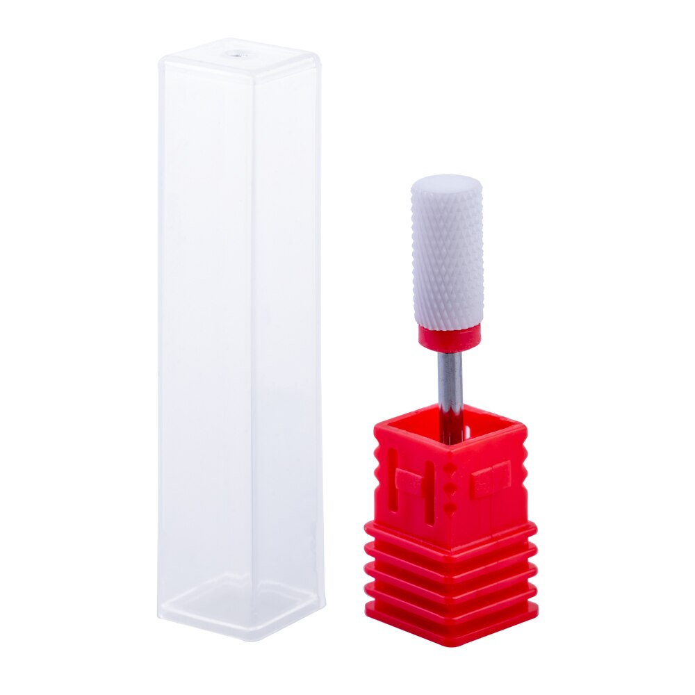 Capat freza din ceramica, Lila Rossa, cilindric, varf drept, fin f, red