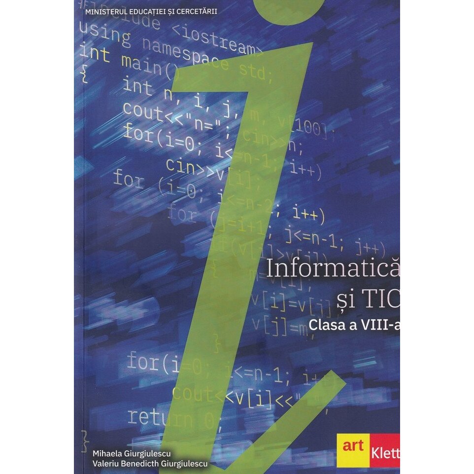 Informatica si TIC manual pentru clasa clasa a VIII-a, autor Mihaela Giurgiulescu, autor Mihaela Giurgiulescu