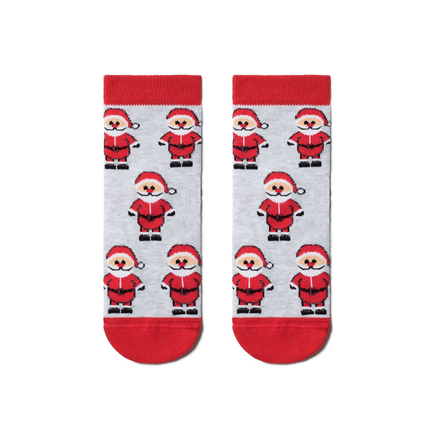 Sosete copii haioase cu motive de Craciun, Conte Kids 300, Gri, 24-29