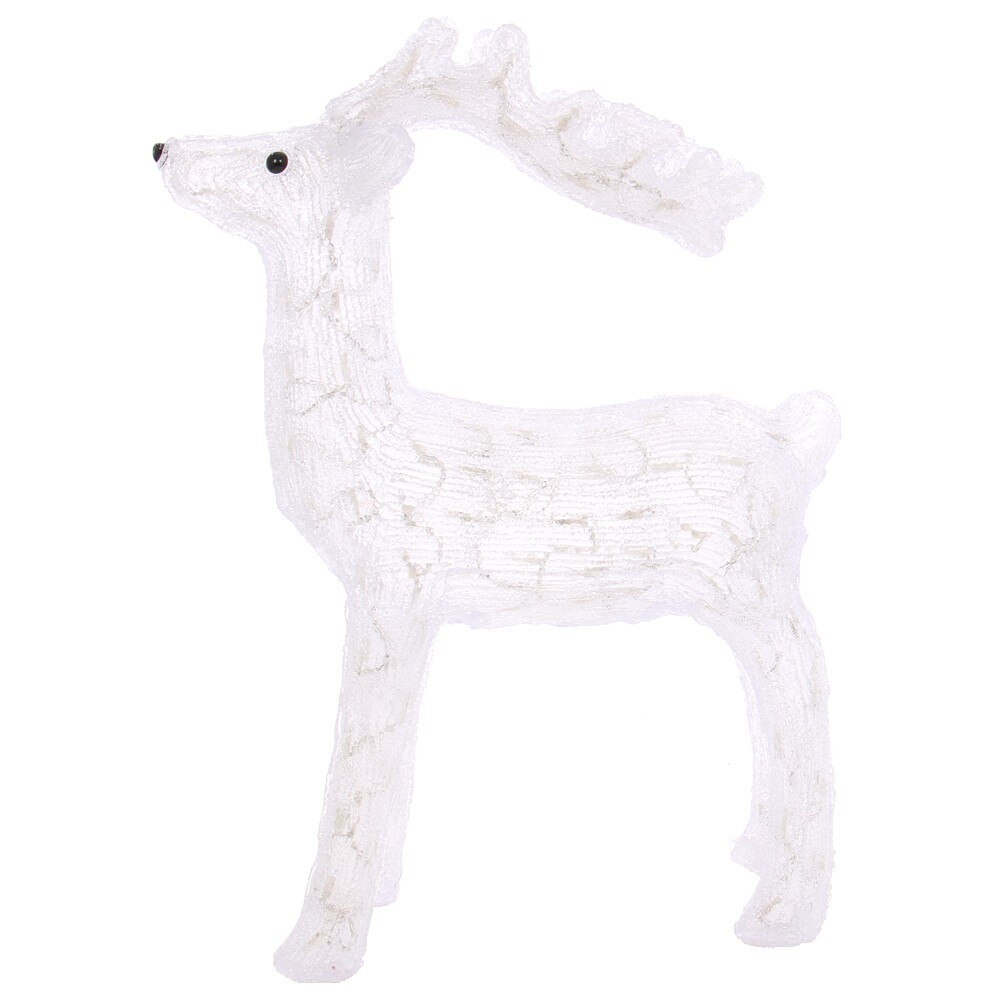 Ren cu 40 LED-uri cu lumina alba constanta, Hoff, acril, 38 cm