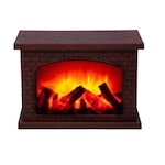 Semineu decorativ LED efect de flacara - 57x10x25 cm