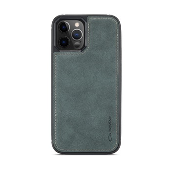 Husa iPhone 11 Pro Max, CaseMe, slim piele, tip back cover, textura catifelata, Verde