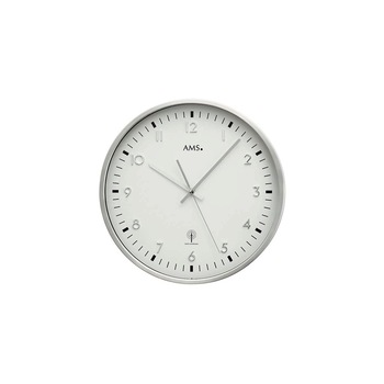 Ceas de perete AMS 5914, Quartz, Alb, Analogic, Modern Ceas de perete AMS 5914, Quartz, Alb, Analogic, Modern