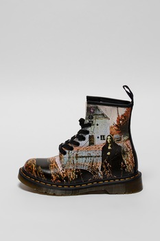 Dr. Martens, Bocanci unisex de piele 1460 Black Sabbath Dr. Martens, Bocanci unisex de piele 1460 Black Sabbath