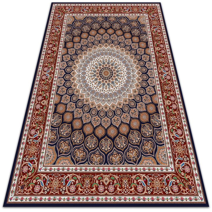 Covor de vinil pentru terasa si balcon, PVC, model in stil turcesc, multicolor, dtar-666538639, 150x225cm