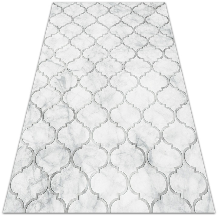 Vinyl szőnyeg teraszra és erkélyre, PVC, marokkói geometrikus minta, dtar-maroccan_marble, 120x180cm