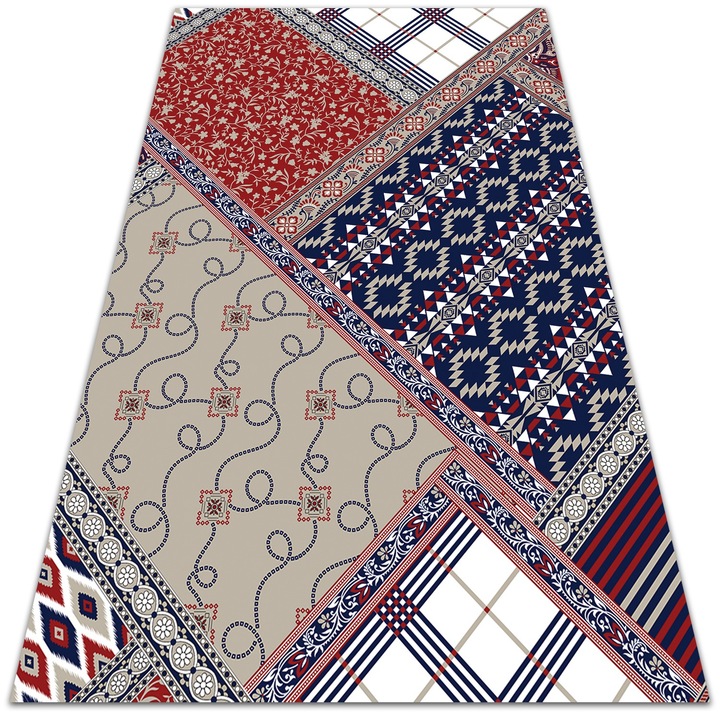 Covor de vinil pentru terasa si balcon, PVC, model in stil persan, dtar-1415873600, 120x180cm