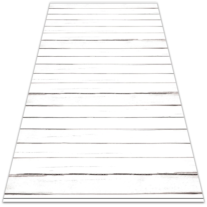 Vinyl szőnyeg teraszra és erkélyre, PVC, fa csempe, dtar-white_lines, 120x180cm