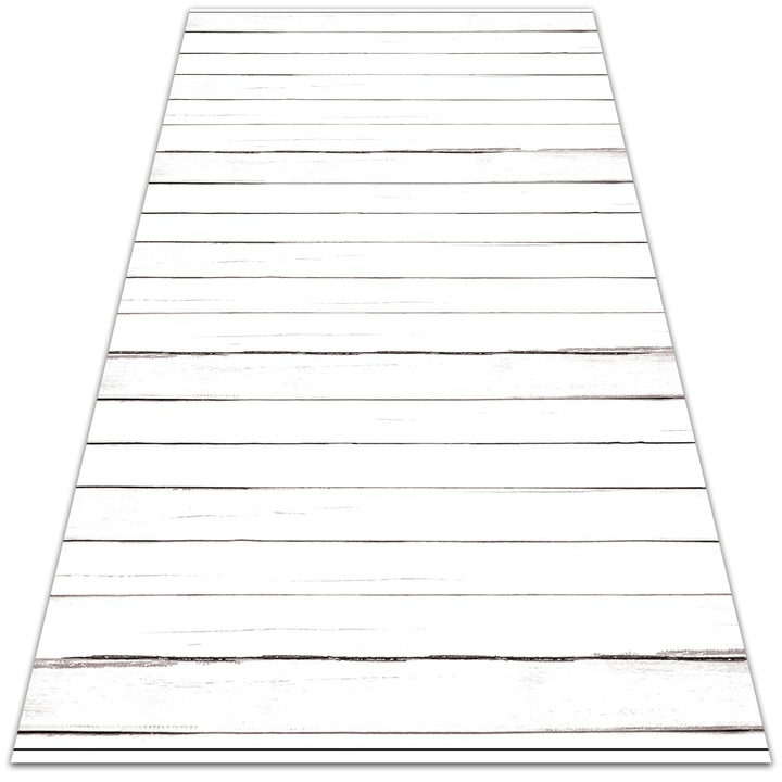 Covor de vinil pentru terasa. Covor de balcon. PVC. model placi vechi alb. 60x90cm