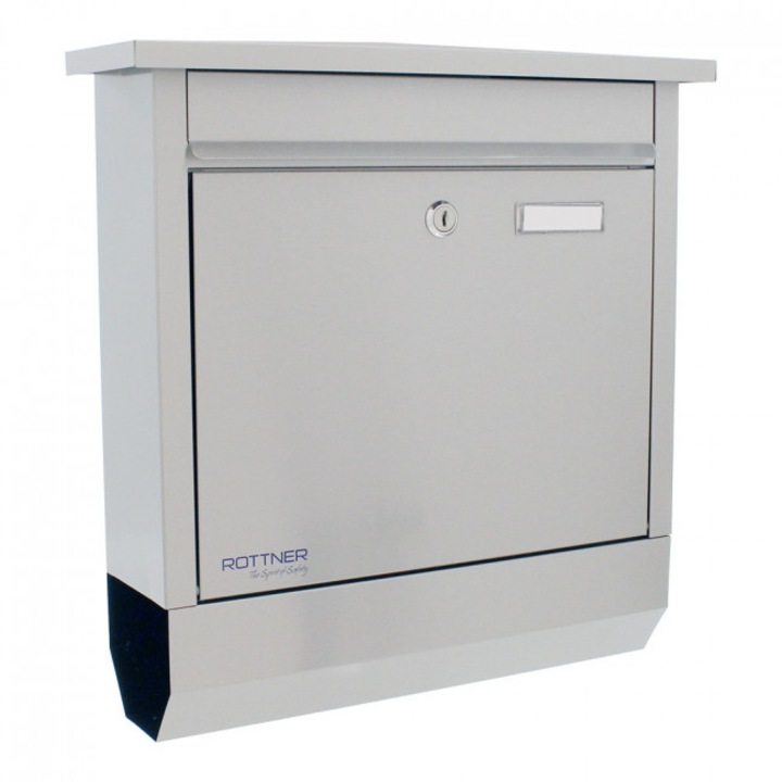 Cutie postala Lettero Inox cu suport ziare 400x370x110 mm